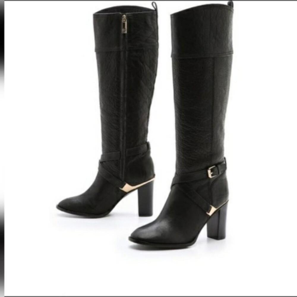 Tory burch livingston knee high riding boots